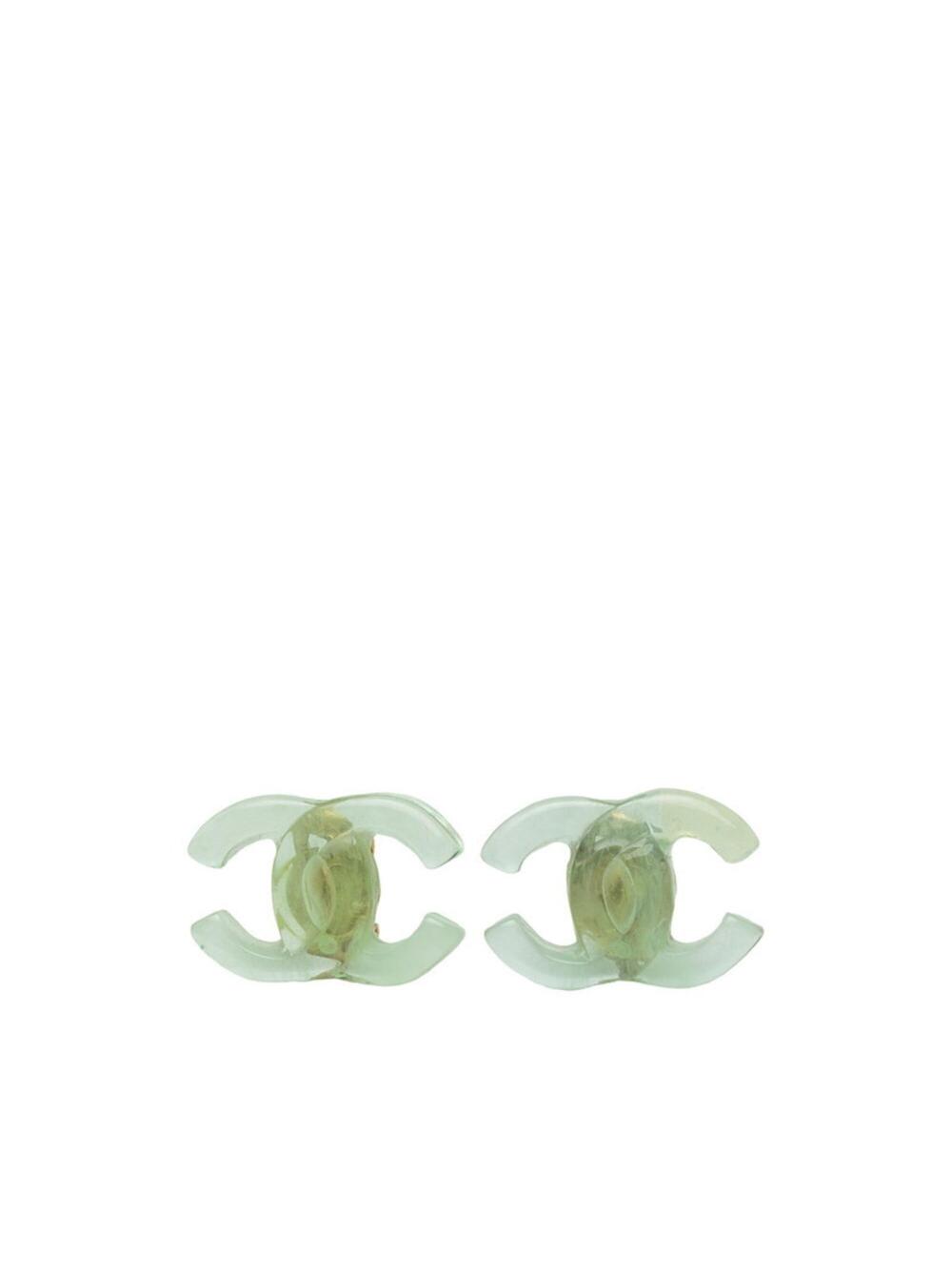 Chanel Cc Logo Clip-On Earrings Gold- #371359C50B